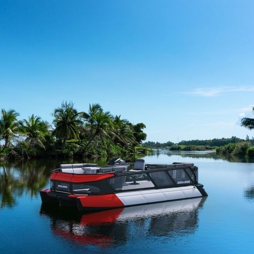 Außenborder-Pontonboot - SWITCH® - Sea-doo - tri-tube / Open / mit Seitenkonsole