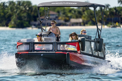 Trimaran-Pontonboot - SWITCH® S - Sea-doo - Innenborder / Open / mit Seitenkonsole