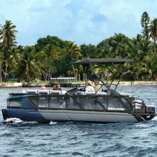 Innenborder-Pontonboot - SWITCH® CRUISE LIMITED - Sea-doo - tri-tube / Open / mit Seitenkonsole