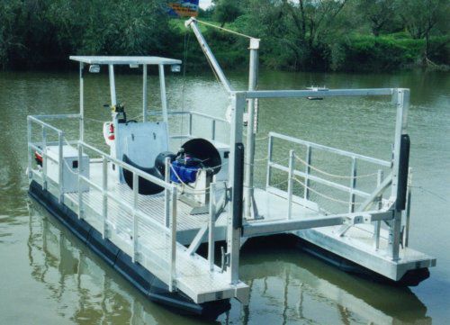 Arbeitsfrachtkahn-Berufsschiff - INDUSTRIAL - Marina Dock Systems - Außenborder