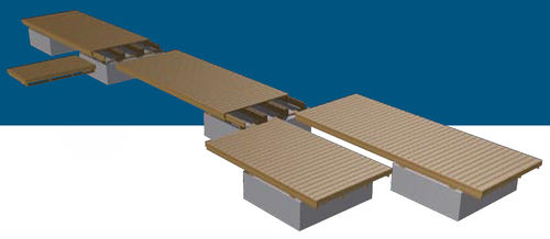 Schwimmponton - Orsta Marina Systems - Anker / für Yachthafen / Holz