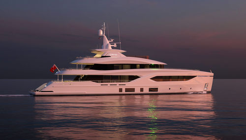 Superyacht für Kreuzfahrten - C144S  - CONRAD S.A. - mit Steuerhaus / 4 Kabinen
