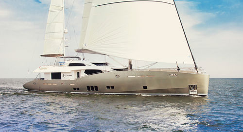 Segel-Superyacht / für Kreuzfahrten - CONRAD 115 - LUNAR - CONRAD S.A. - Flybridge
