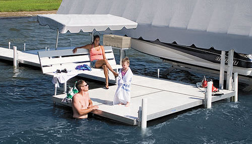 Modularer Ponton - Sectional - Hewitt Boats Lifts and Docks - Anker / für Yachthafen / Aluminium