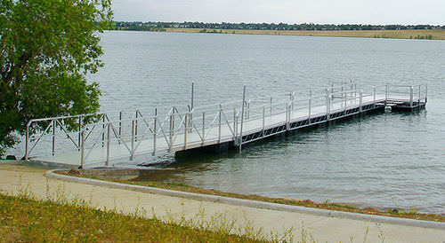 Gangway für Steg - Hewitt Boats Lifts and Docks - Aluminium / mit Geländer