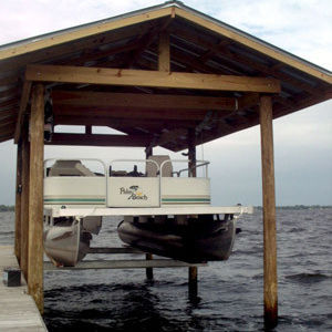 Lift für Pontonboot - Cradle Kit  - Lunmar Boat Lifts - schwimmend / mit Überdachung