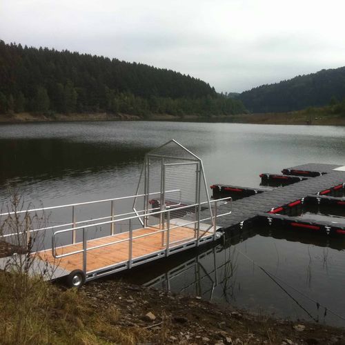 Gangway für Steg - 700 series - JETFLOAT INTERNATIONAL - manuell / Edelstahl / galvanisiertem Stahl