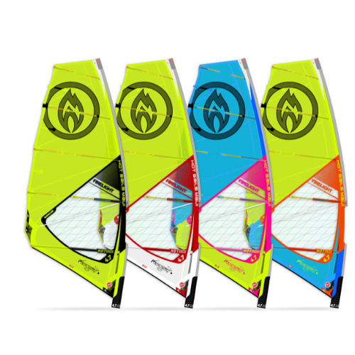Windsurf-Segel / Wave - FIRELIGHT - HOT SAILS MAUI - Freeride / 5 Segellatten