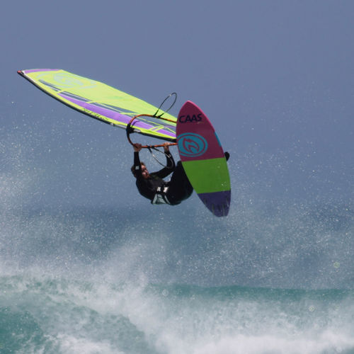 Windsurf-Segel / Wave - SUPERFREAK MAUI EDITION - HOT SAILS MAUI - Freewave / Freestyle / 5 Segellatten
