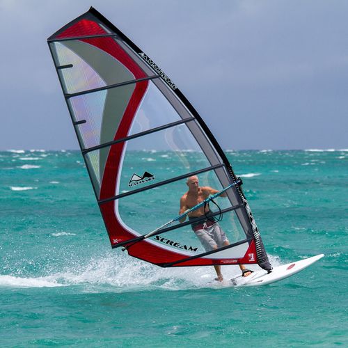 Windsurf-Segel / Slalom - Scream - Mauisails - Freeride / 6 Segellatten