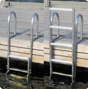 Pontonleiter - Dock Edge - versenkbar / zum Baden / Aluminium
