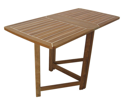 Klappbarer Cockpittisch - FTZ-GR | Zeta WHITE STRIPES - Valdenassi - Teakholz / Holz / braun