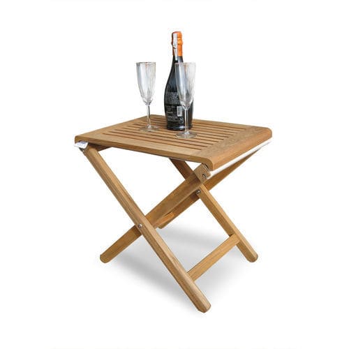 Beistelltisch für Boot - SQUARE - Valdenassi - klappbar / Teakholz / Teakholz