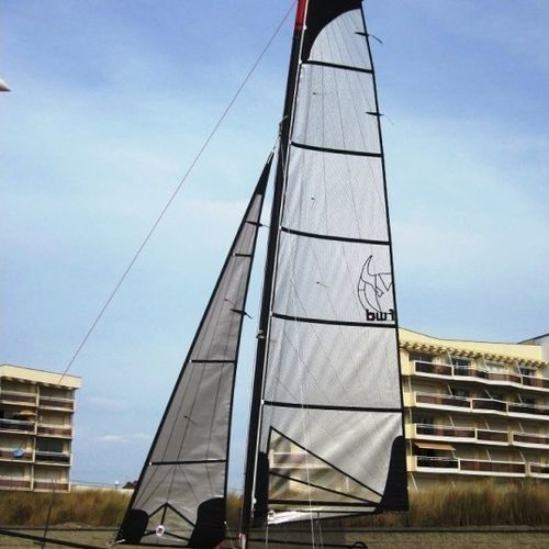 Großsegel - Nacra 5.5 - Forward Sailing - für Sportmultihulls / Triradial-Schnitt / Polyester