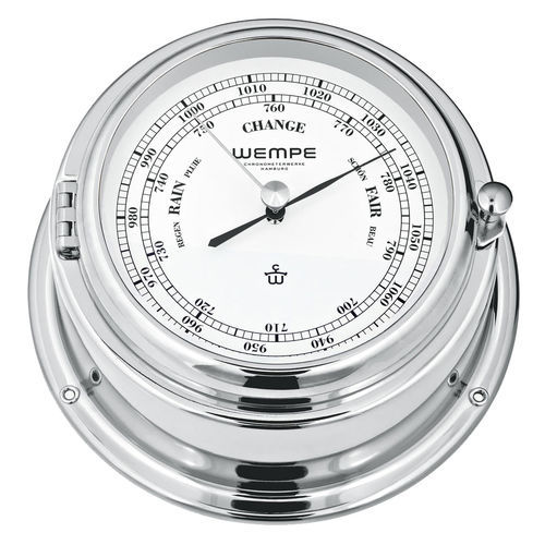 Analoges Barometer - CW360002 - Gerhard D. WEMPE KG Division Chronometerwerke - Messing / Chrom / weiß