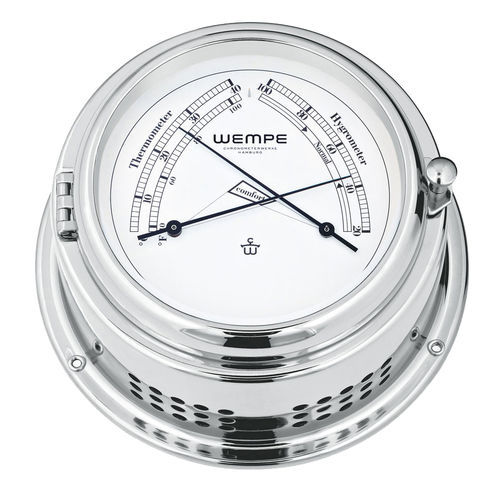 Analoges Barometer - CW360003 - Gerhard D. WEMPE KG Division Chronometerwerke - Thermometer / Messing / Chrom