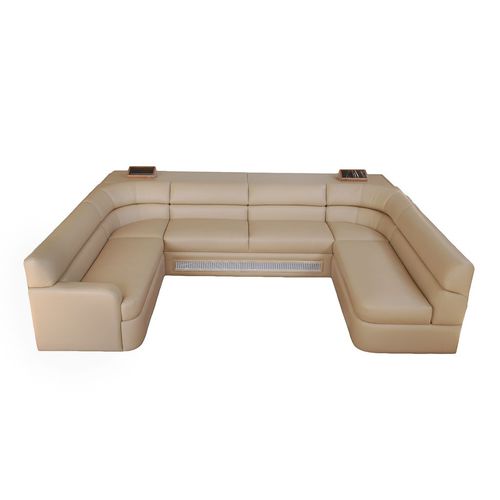 Sofa für Yacht - Elite 87 x 136 U - Glastop Inc. - Sechssitzer / mit Stauraum / maßgefertigt