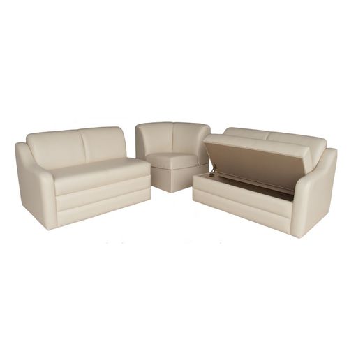 Modulares Sofa - Bimini Marine Sectionals - Glastop Inc. - für Yacht / Fünfsitzer / mit Stauraum