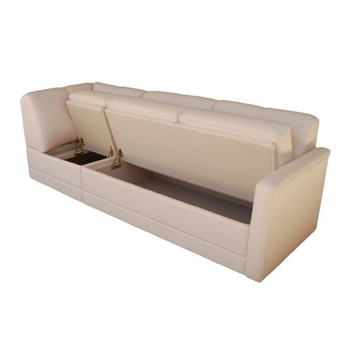 Sofa für Yacht COMP3E Glastop Inc. mit Stauraum / maßgefertigt