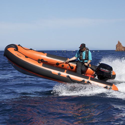 Rettungsboot Berufsschiff - 430 - 3D MARINE - Außenborder / Aluminium / Festrumpf-Schlauchboot
