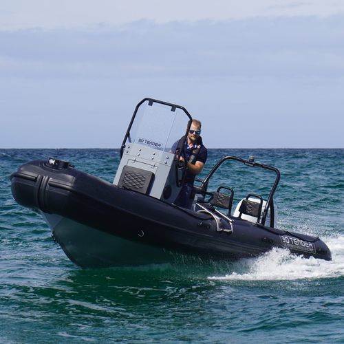 Außenborder-Schlauchboot - NIVIDIC 550 - 3D MARINE - halbstarr / Open / mit Mittelkonsole