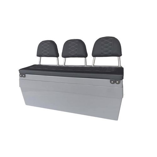 Polsterbank für Boot - B11 - 3D MARINE - 3 Plätze / grau / Kompositgestell