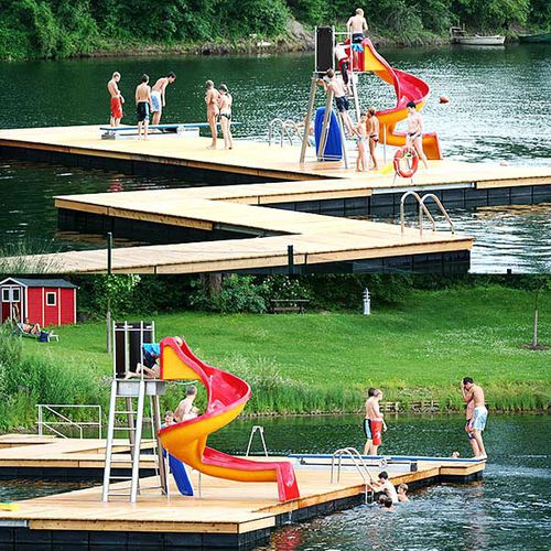 Schwimmponton - FLEXIBLE - ORKA Steganlagen GmbH - modular / Anker / für Yachthafen