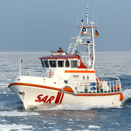 Such- und Rettungsboot Berufsschiff - Eiswette - Fassmer - Innenborder / Aluminium / selbstaufrichtend