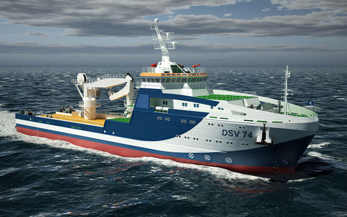 Offshore-Service-Schiff / Taucherbasis - DSV 74 - Fassmer