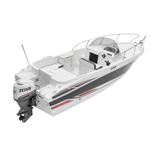 Außenborder-Walkaround - SD 6.7 ELEGANCE - Selva Marine - Fiberglass - Open / Glasfaser / max. 7 Personen
