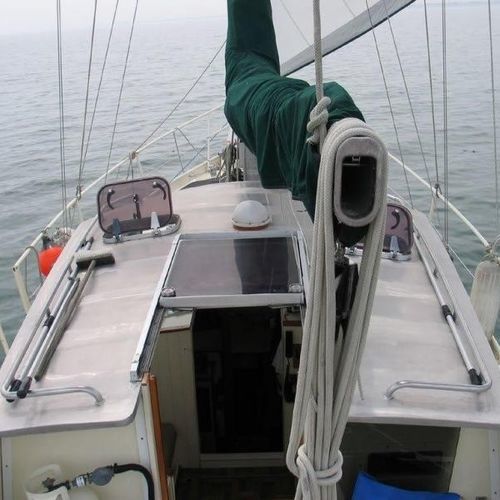 Deckluke für Boot - XR365 - Atkins & Hoyle Ltd. - rechteckig / gleitend