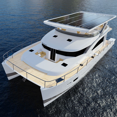 Katamaran-Motoryacht - THE ELITE 70 - NOVA LUXE YACHTS - für Kreuzfahrten / Flybridge / elektrisch