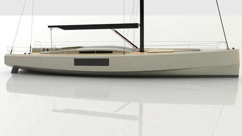 Segelyacht für Kreuzfahrten - 70 - ERYD YACHTS - mit offenem Heck / Bugspriet / mit Doppelsteuerrad