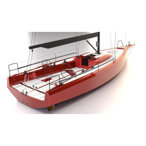 Segelboot für Kreuzfahrten - 43 GRAND PRIX - ERYD YACHTS - Carbon / mit Doppelruder / Bugspriet