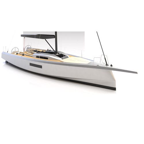 Küstenfahrten-Segelboot - 43  - ERYD YACHTS - Bugspriet / mit Doppelsteuerrad