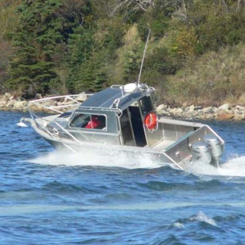 Cabin-Cruiser / Außenborder - ABCO 26 - ABCO Industries Limited - zweimotorig / Hardtop / mit Steuerhaus