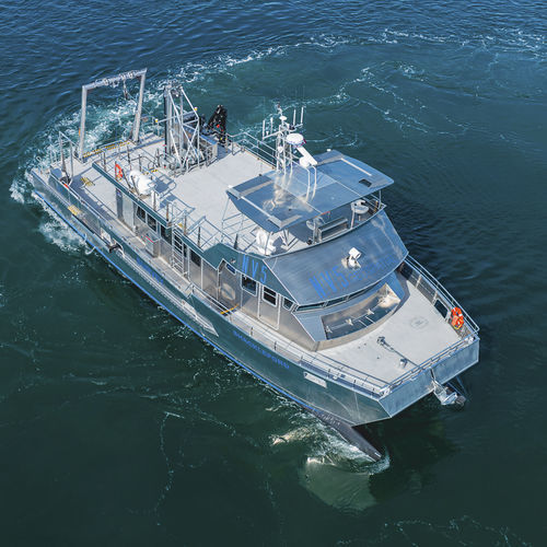 Boot für hydrographische Studien Berufsschiff - 73′ - All American Marine - Katamaran / Innenborder / Aluminium