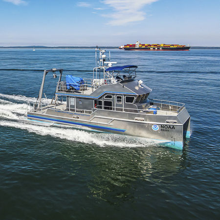 Meeresforschungsschiff Berufsschiff - 50′ - All American Marine - Katamaran / Innenborder / Aluminium