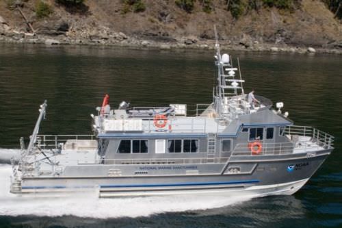 Forschungsboot Berufsschiff - R/V Fulmar - All American Marine - Katamaran / Innenborder / Aluminium