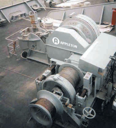 Winde für Schiffe - AHAW/MW - Appleton Marine Inc - Hydraulikmotor / Einzeltrommel