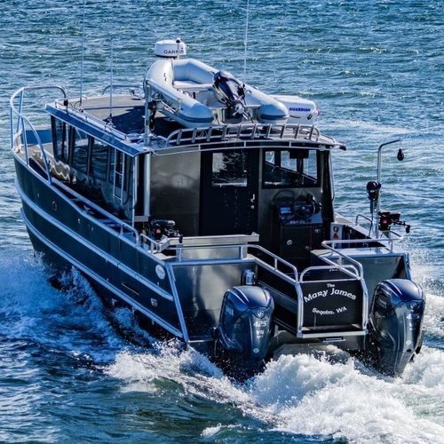 Berufsschiff / Berufsschiff für Fischerei - 3513-CTC - Armstrong Marine - Katamaran / Außenborder / Aluminium