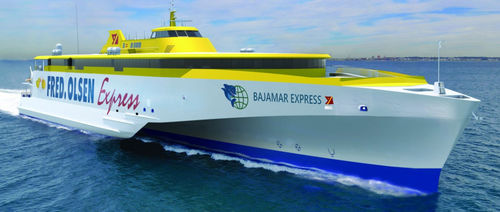 RoPax-Autofähre - BAJAMAR EXPRESS - Austal USA - Trimaran / Hochgeschwindigkeit