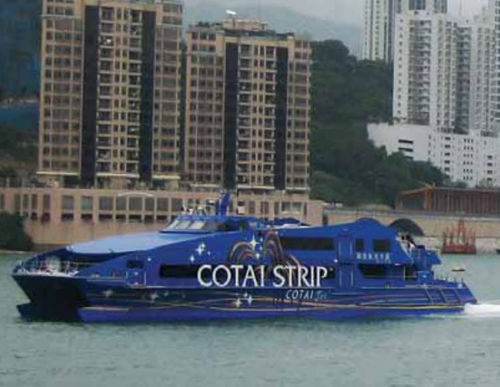 Katamaran-Autofähre - THE COTAI STRIP COTAIJETS - Austal USA - Hochgeschwindigkeit