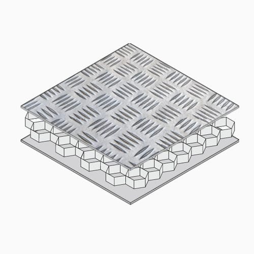 Sandwichplatte für Schiffszwischenwände - VENTURELITE® 2025 - Ayres Composite Panels - Aluminium-Wabenstruktur / Aluminium
