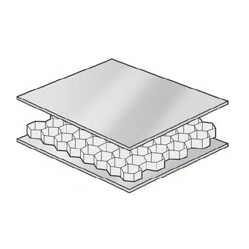 Sandwichplatte für Schiffszwischenwände - AYRLITE® 2022 - Ayres Composite Panels - Wabenstruktur / Aluminium