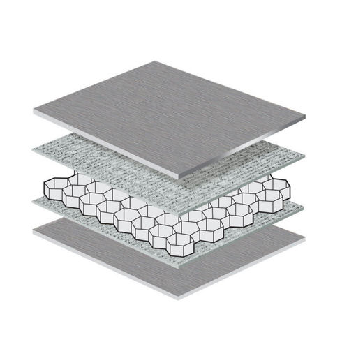 Sandwichplatte für Schiffszwischenwände - AYRLITE® 2031  - Ayres Composite Panels - Aluminium-Wabenstruktur / Aluminium / Edelstahl