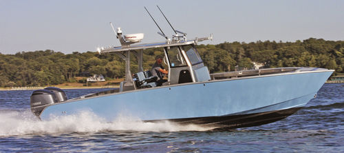 Außenborder-Konsolenboot - 32 FEARLESS - Metal Shark Aluminum Boats - zweimotorig / mit Mittelkonsole / Freizeit