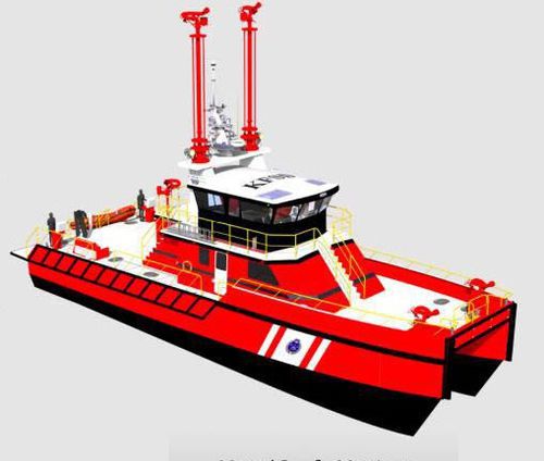 Feuerlöschboot-Berufsschiff - FireCat 25M - Metalcraft Marine Inc - Katamaran / Innenborder