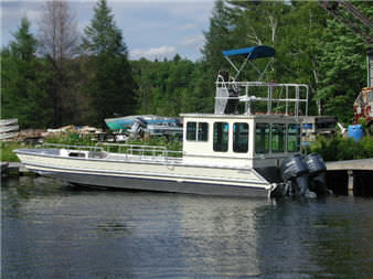 Arbeitsfrachtkahn-Berufsschiff - Bullnose 30SV  - Metalcraft Marine Inc - Außenborder / Aluminium