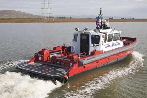 Rettungsboot Berufsschiff - M1 - 44' - Moose Boats, Inc. - Feuerlöschboot / Katamaran / Inboard-Hydrojet